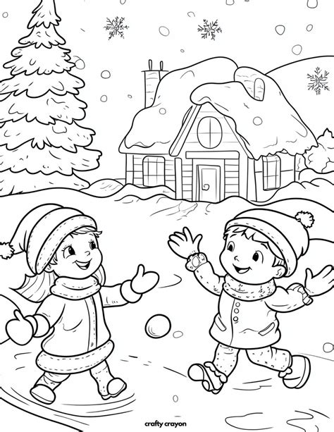 Winter Coloring Pages (Free PDF Printables)