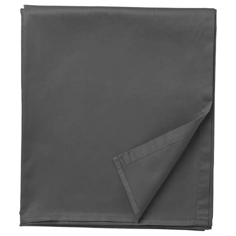 NATTJASMIN flat sheet, dark grey, 240x260 cm (94x102") - IKEA