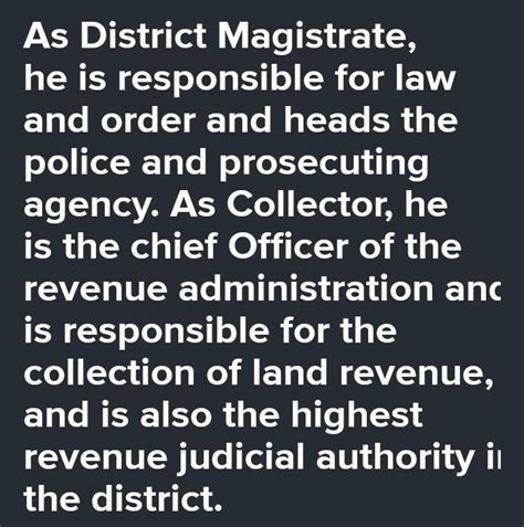 1.What are the functions of the District collector/District magistrate ...