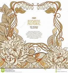 fiori liberty manifesto fondo con spazio per testo e fiori decorativi fiori liberty manifesto fondo con spazio per testo e fiori decorativi