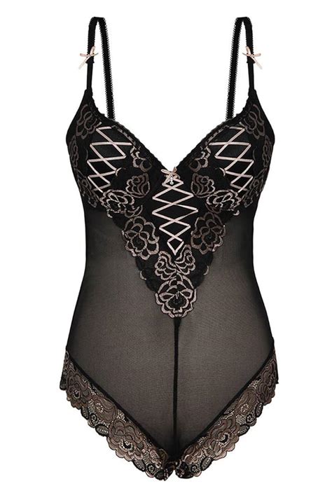 Buy Penny by Zivame Women's Baby Doll (FS150195-Black n Beige_Black and ...