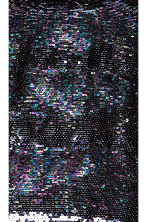 jocelyn Sequin Cropped Puffer in Black Oil Slick | REVOLVE