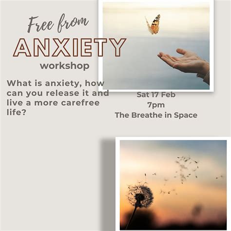 Free From Anxiety Workshop, The Breathe In Space, Kingsthorpe ...