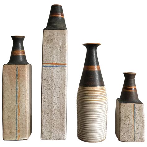 Italo Casini Mid-Century Modern Italian Multicolored Ceramic Vase 1950 ...