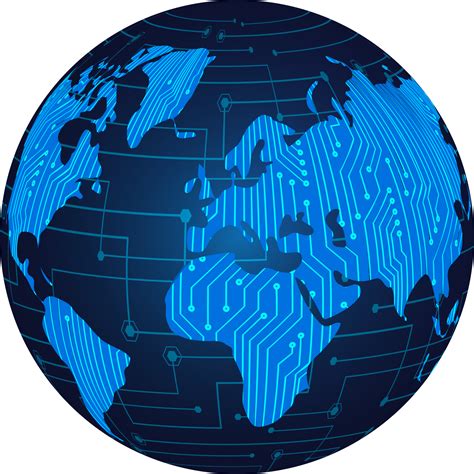 tecnología moderna mundo mapa globo crop-out 20727628 PNG