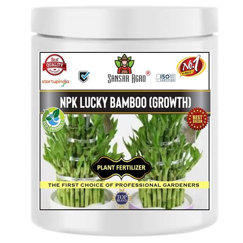 Sansar Agro® NPK for Lucky Bamboo Growth (200 gm), Essential NPK ...
