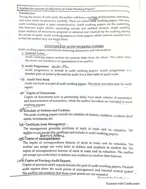 Image result for Auditing Working Paper Example