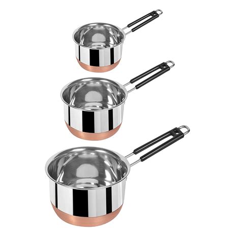 Buy Shri ji Stainless Steel Copper Bottom Sauce Pan/Milk PAN/Tea PAN ...