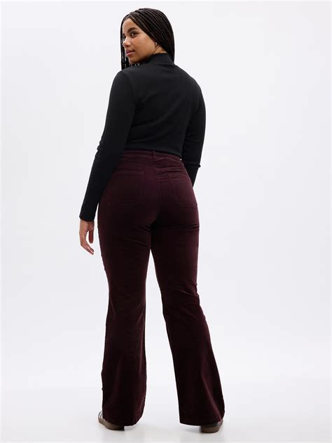High Rise Velvet '70s Flare Pants | Gap