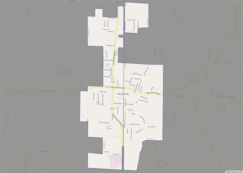 Map of Harrisburg city, Arkansas - Thong Thai Real