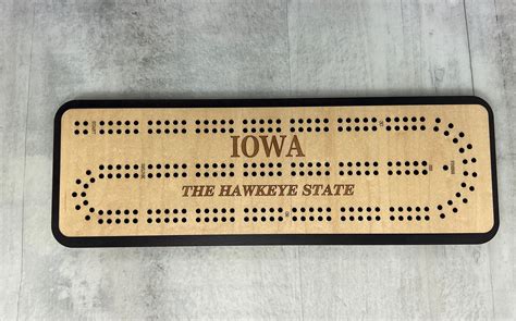 Hawkeye State Cribbage Board – Heart of Iowa Market Place