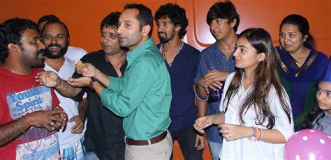 Fahadh Celebrates Birthday with Nazriya and 'Money Rathnam' Team ...