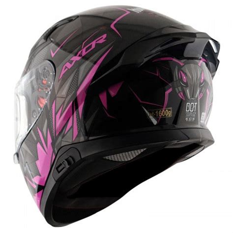 AXOR Apex Hunter Gloss Black Pink Helmet– Moto Central