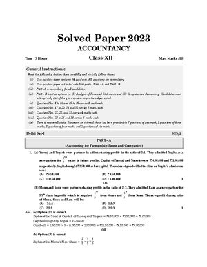 12ACC - Practice - ACCOUNTANCY ( 055 ) CLASS XII ( 2024 – 25 ) SAMPLE ...