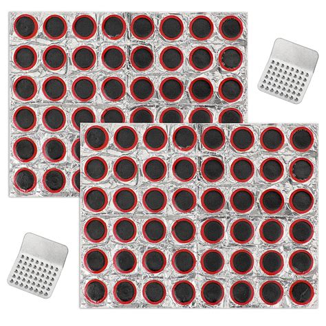 96 Pcs Glueless Bike Tire Patch Repair Kit - Durable, Compact Kit for ...