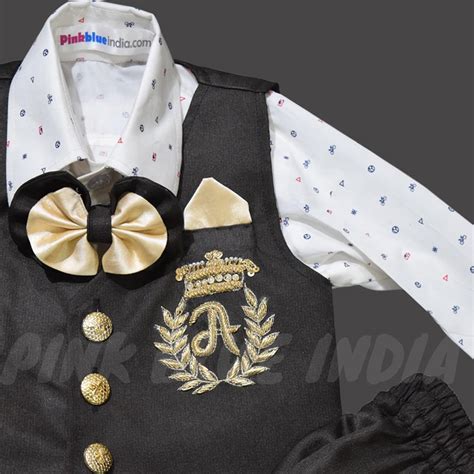 Exclusive Personalized Baby Boy First Birthday Outfit - Pink Blue India