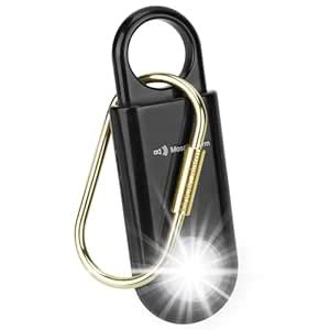 130dB Personal Safety Alarm Strobe Light. Loud Sound Keychain Siren ...