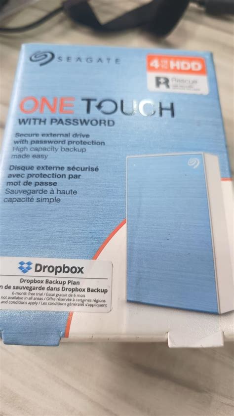 Seagate One Touch 4TB External HDD with Password Protection – Light ...