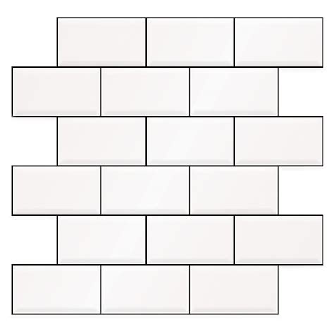 Art3d Subway Backsplash Tile Peel and Stick Thicker Version, 10-Sheet ...