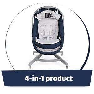 Buy Chicco Baby Hug 4 In 1, Crib, Recliner, Highchair and Table Chair ...