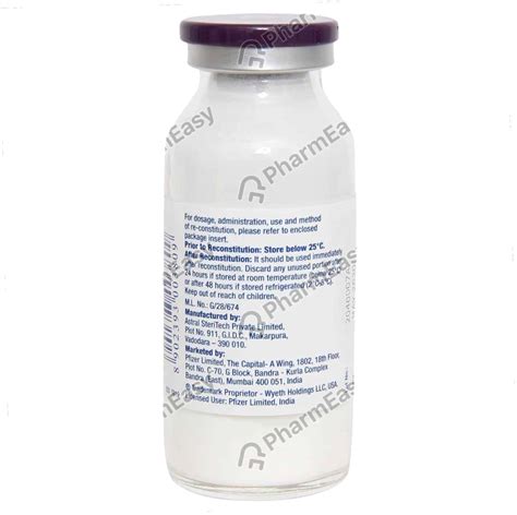 Zosyn 4.5gm Dry Vial Of 1 Powder For Injection: Uses, Side Effects ...
