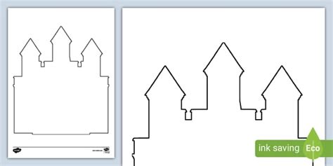 Castle Outline Display Cut-Out
