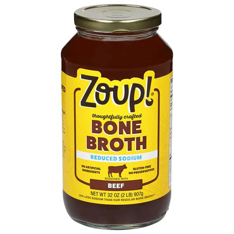 Zoup! Reduced Sodium Beef Bone Broth (32 oz) Delivery or Pickup Near Me - Instacart