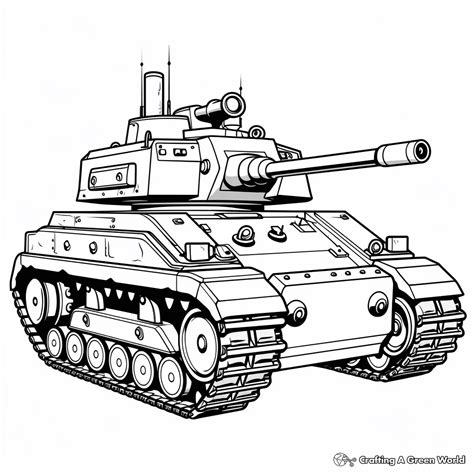 Free Printable Army Tank Coloring Pages