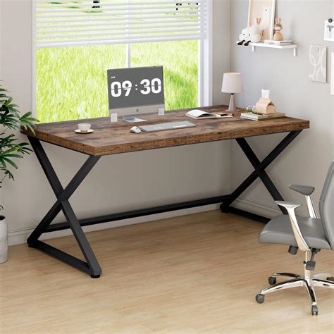 IBF 55 inch Computer Desk, Farmhouse Home Office India | Ubuy