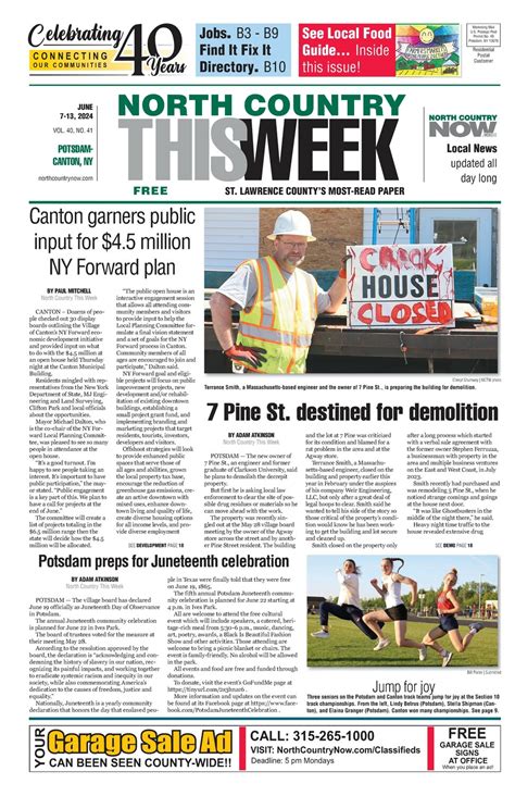 Potsdam-Canton Jun 7, 2024 - North Country Now