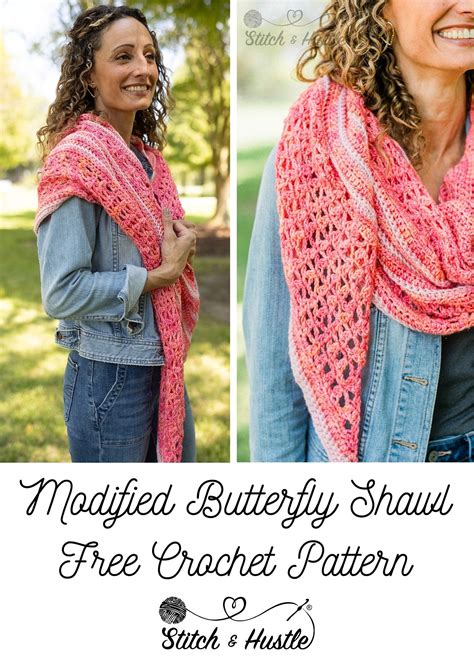Modified Butterfly Shawl - Free Crochet Pattern — Stitch & Hustle