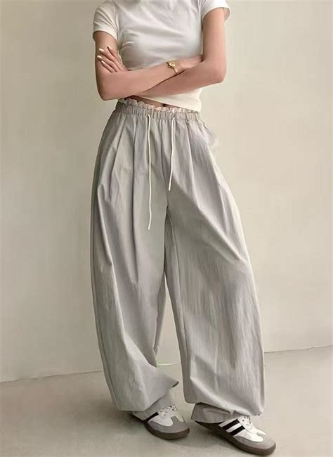 Shop Grey Frill Waist Cargo Pants - for Women | OUTZIDR | Gen-Z Style