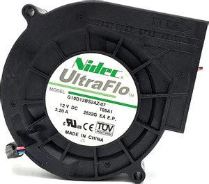 Electronic Spices Nidec UltraFlo G10D12BS2AZ-07 Fan with Heat Sinks All ...