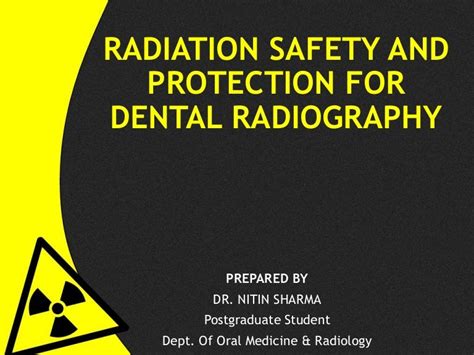 Radiation safety and protection for dental radiography