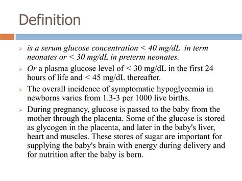 Neonatal hypoglycemia | PPTX