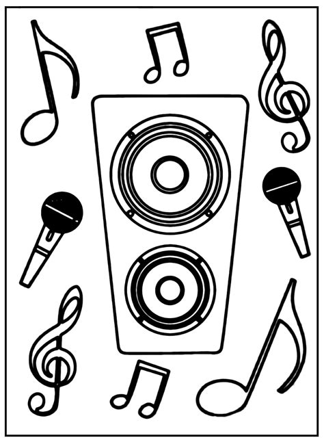 Music Notes Coloring Pages Printable 的图像结果