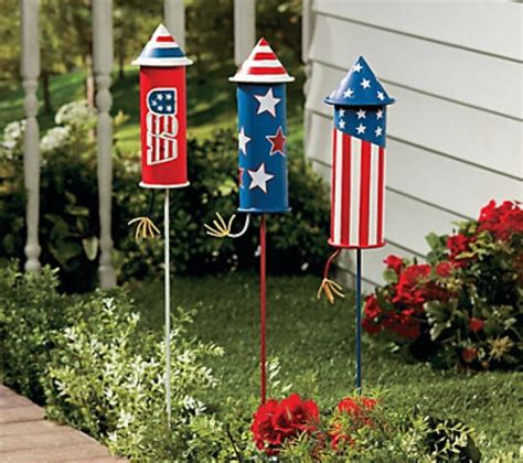 4th of july metal yard decorations