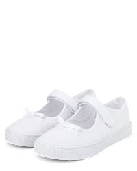 Girls Bow Mary Jane Shoes - Little Essentials - WHITE | Gymboree