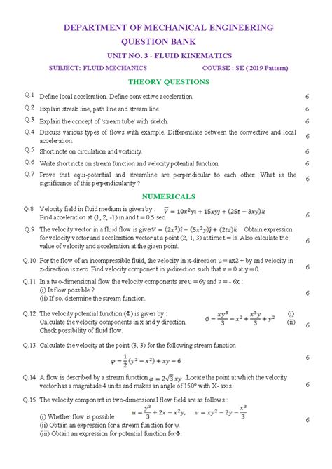 QB Endsem - rgrgreg - Q Define local acceleration. Define convective ...