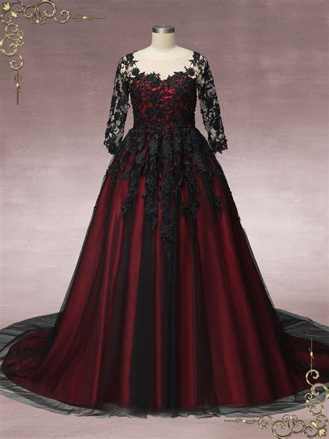 Wedding Dresses Black And Red at Jo Diggs blog