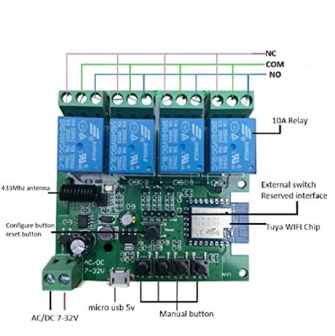 Image result for Mhcozy 5V Relay Module Program Button