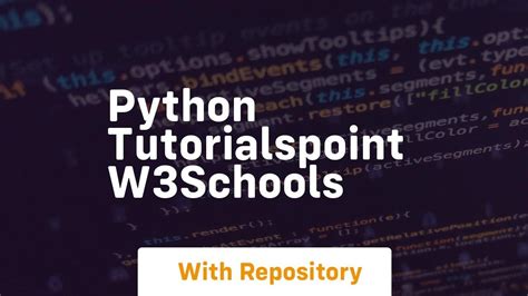 Python Tutorial W3Schools 的图像结果