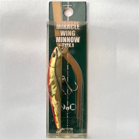 5g/7cm F OLD MIRACLE WING MINNOW TYPE1 FLOATING ミラクル ウイング ミノー タイプ1 ...