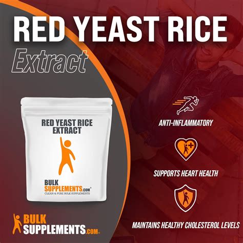 Buy BulkSupplements.com Red Yeast Rice Extract Powder - Cardiovascular ...
