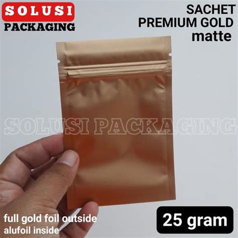 Jual SACHET PREMIUM GOLD 25GR/KEMASAN KOPI/PLASTIK KLIP/KANTONG MASKER ...