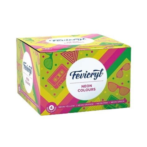 PIDILITE, Acrylic Neon Colour Set - FEVICRYL | Set of 4. – OXFORD ...