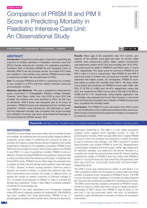 Image result for PIM2 Score