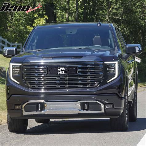 Denali Style Grille for GMC Sierra 2022–2024 | Premium Hood Insert – Ikon Motorsports