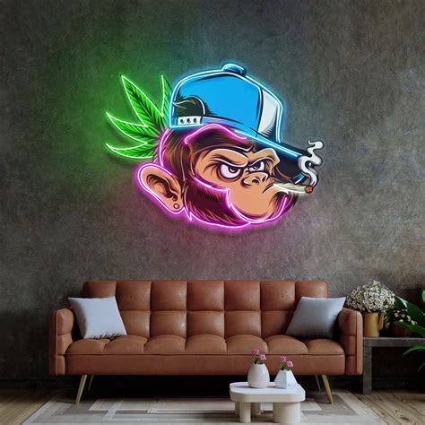 Naughty Monkey LED Neon Sign Light Pop Art – acrylicsheetsindia
