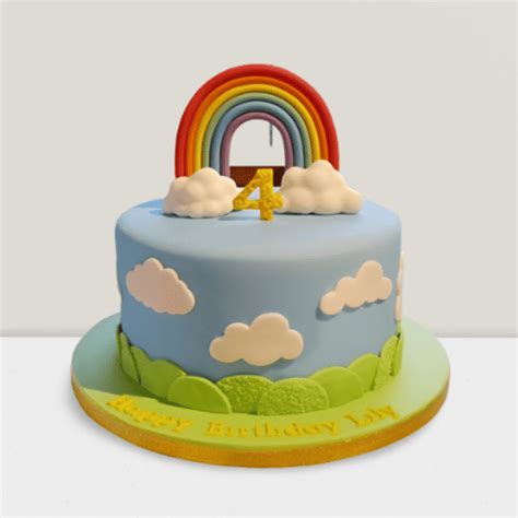Rainbow Fondant Cake Online Order | Yummycake